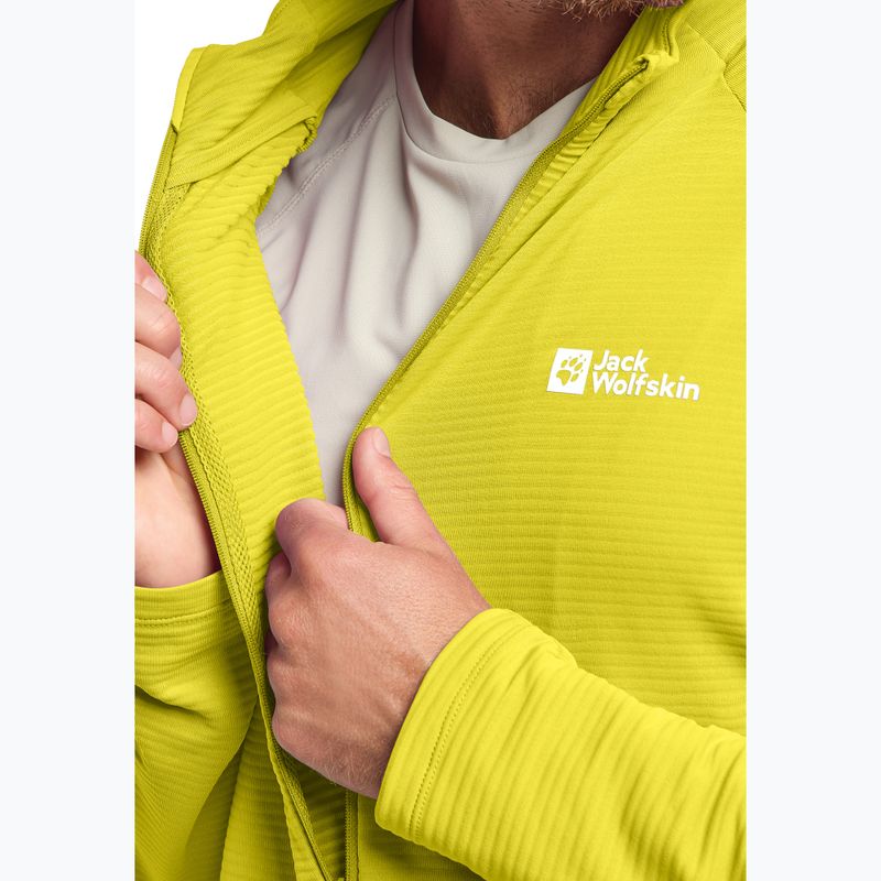 Jack Wolfskin Prelight Full Zip ανδρικό μπουφάν πεζοπορίας chartreuse 5