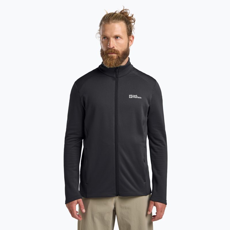 Ανδρικό φούτερ Jack Wolfskin Kolbenberg Full Zip phantom fleece φούτερ