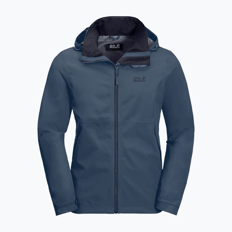 Jack Wolfskin ανδρικό σκληρό μπουφάν Evandale navy blue 1111131_1383 9