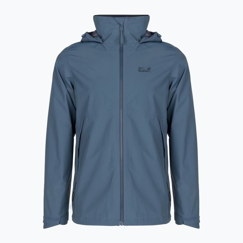 Jack Wolfskin ανδρικό σκληρό μπουφάν Evandale navy blue 1111131_1383 5