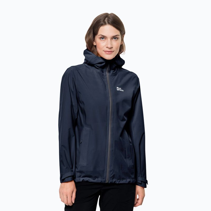 Jack Wolfskin γυναικείο μπουφάν σκληρού τύπου Pack & Go Shell navy blue 1111514_1010