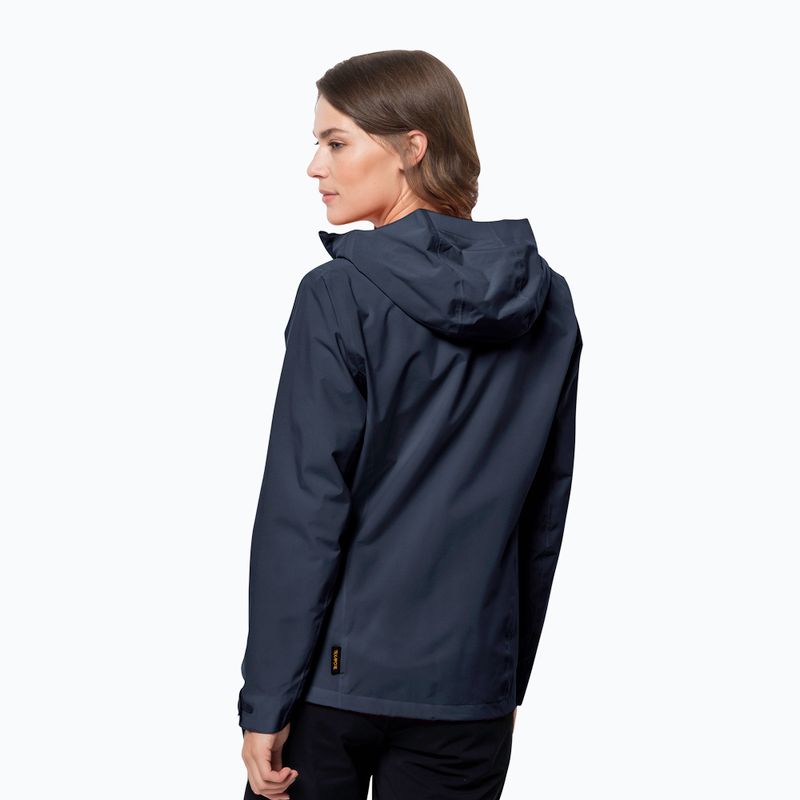 Jack Wolfskin γυναικείο μπουφάν σκληρού τύπου Pack & Go Shell navy blue 1111514_1010 2