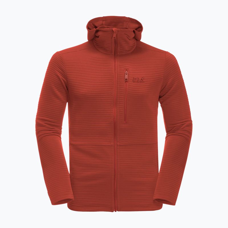 Jack Wolfskin ανδρικό φούτερ Modesto fleece κόκκινο 1706492_3740 6