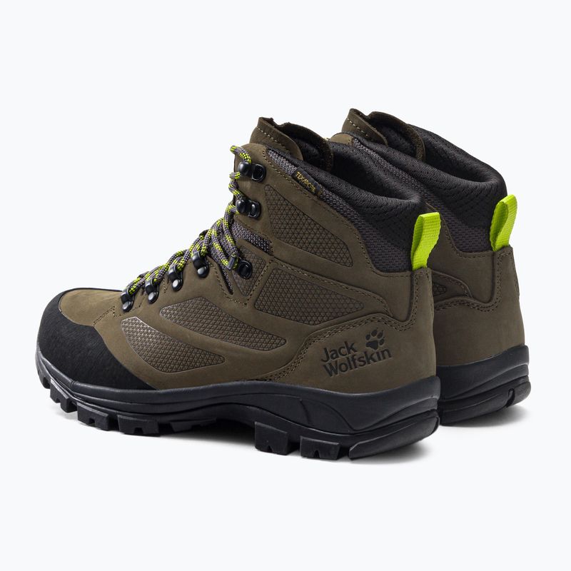 Jack Wolfskin ανδρικές μπότες πεζοπορίας Rebellion Texapore Mid καφέ 4051171 3