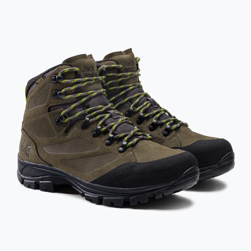 Jack Wolfskin ανδρικές μπότες πεζοπορίας Rebellion Texapore Mid καφέ 4051171 5