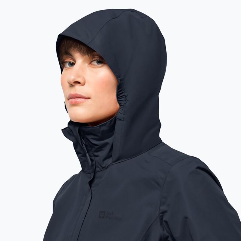 Jack Wolfskin γυναικείο μπουφάν βροχής Stormy Point 2L navy blue 1111202 3