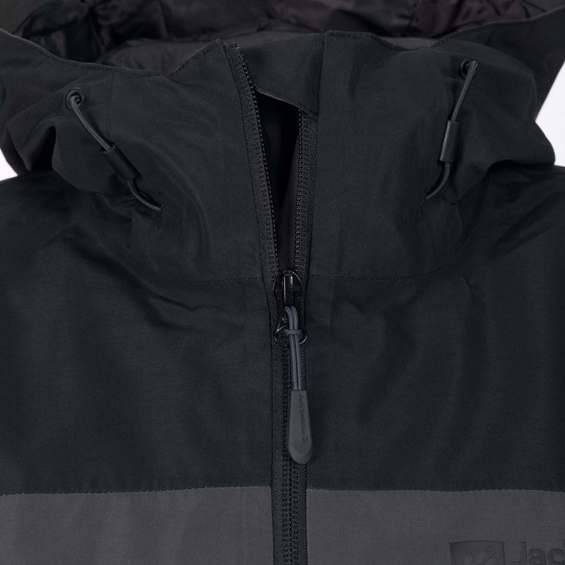 Jack Wolfskin ανδρικό μπουφάν 3-σε-1 Glaabach γκρι-μαύρο 1115291_6000_006 14