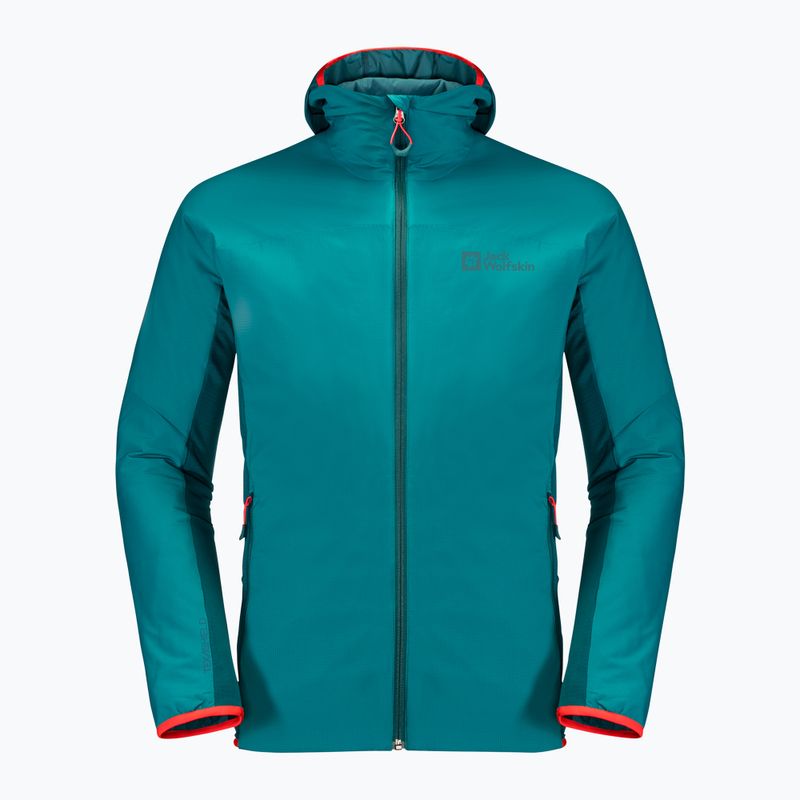 Jack Wolfskin ανδρικό μπουφάν σκι Alpspitze Ins Hoody πράσινο 1206781_1124 4