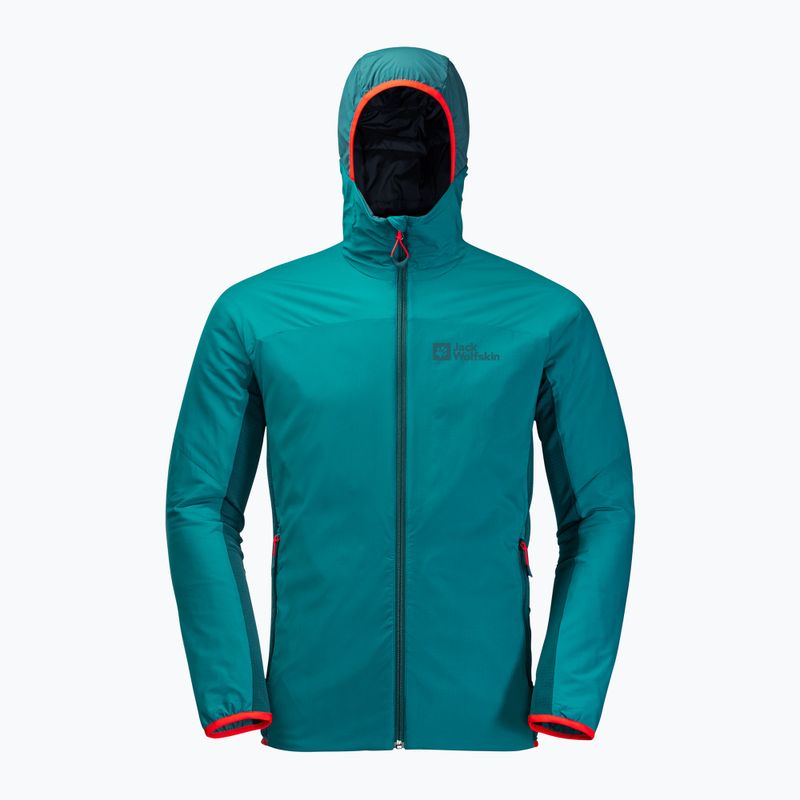 Jack Wolfskin ανδρικό μπουφάν σκι Alpspitze Ins Hoody πράσινο 1206781_1124 5