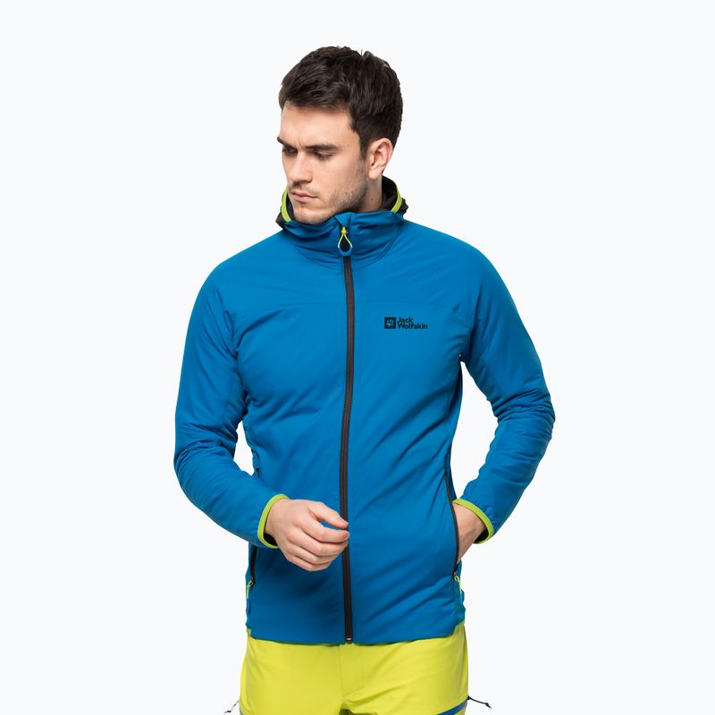 Jack Wolfskin ανδρικό μπουφάν σκι Alpspitze Ins Hoody μπλε 1206781_1361