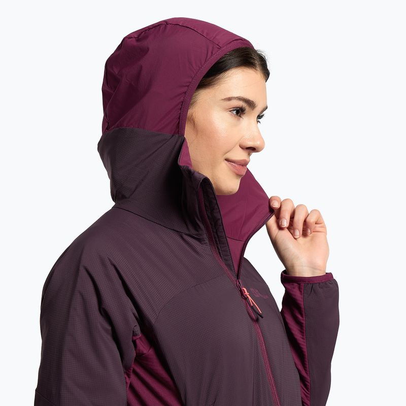 Jack Wolfskin γυναικείο μπουφάν σκι Alpspitze Ins Hoody μωβ 1206801_2042 5