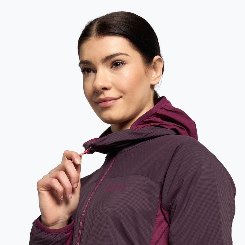 Jack Wolfskin γυναικείο μπουφάν σκι Alpspitze Ins Hoody μωβ 1206801_2042 6