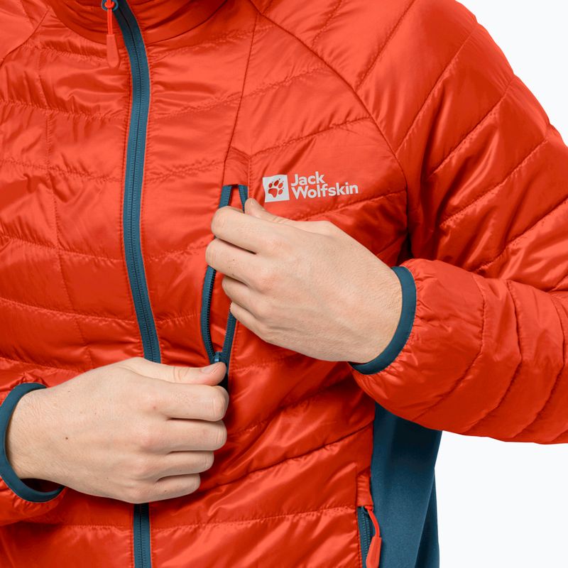 Jack Wolfskin ανδρικό πουπουλένιο μπουφάν Routeburn Pro Ins κόκκινο 1206861_3017 3