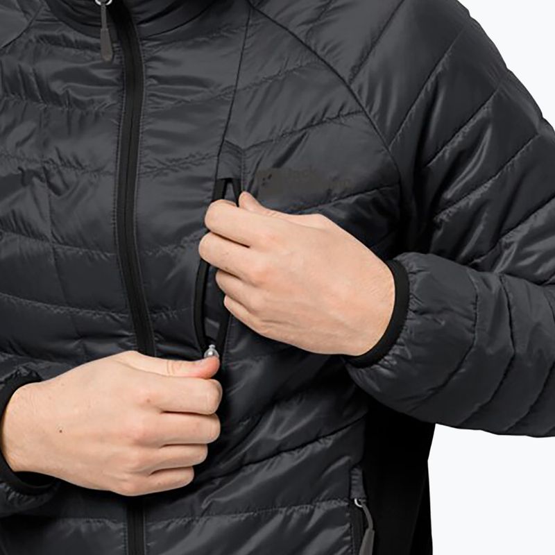 Jack Wolfskin Routeburn Pro Ins ανδρικό πουπουλένιο μπουφάν μαύρο 1206861 3