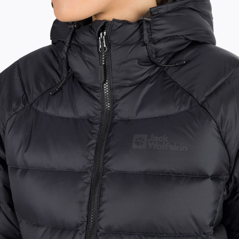 Jack Wolfskin γυναικείο πουπουλένιο μπουφάν Nebelhorn Down Hoody μαύρο 1207091_6000 6