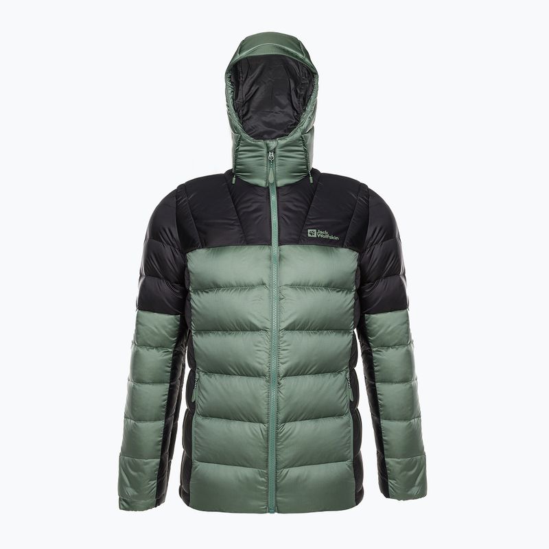 Jack Wolfskin ανδρικό πουπουλένιο μπουφάν Nebelhorn Down Hoody πράσινο 1207141_4311