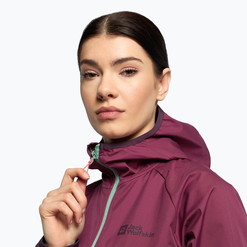 Jack Wolfskin Alpspitze Hoody γυναικείο μπουφάν σκι μωβ 1307391_1014 6