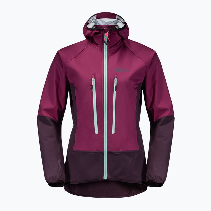 Jack Wolfskin Alpspitze Hoody γυναικείο μπουφάν σκι μωβ 1307391_1014 9