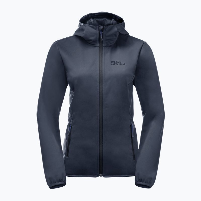 Jack Wolfskin γυναικείο softshell μπουφάν Windhain Hoody navy blue 1307481_1010 9