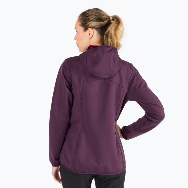 Jack Wolfskin γυναικείο softshell μπουφάν Windhain Hoody μοβ 1307481 4