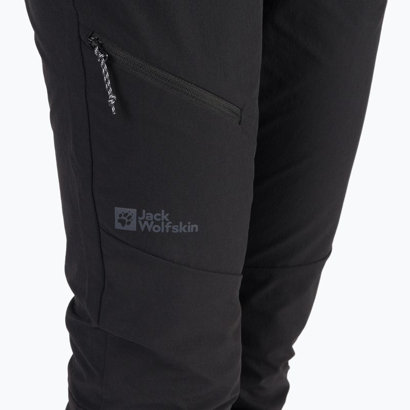 Jack Wolfskin γυναικείο softshell παντελόνι Holdsteig μαύρο 1507701 5