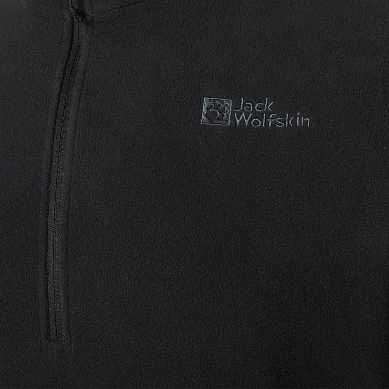 Jack Wolfskin ανδρικό fleece φούτερ Taunus HZ μαύρο 1709522_6000_002 6