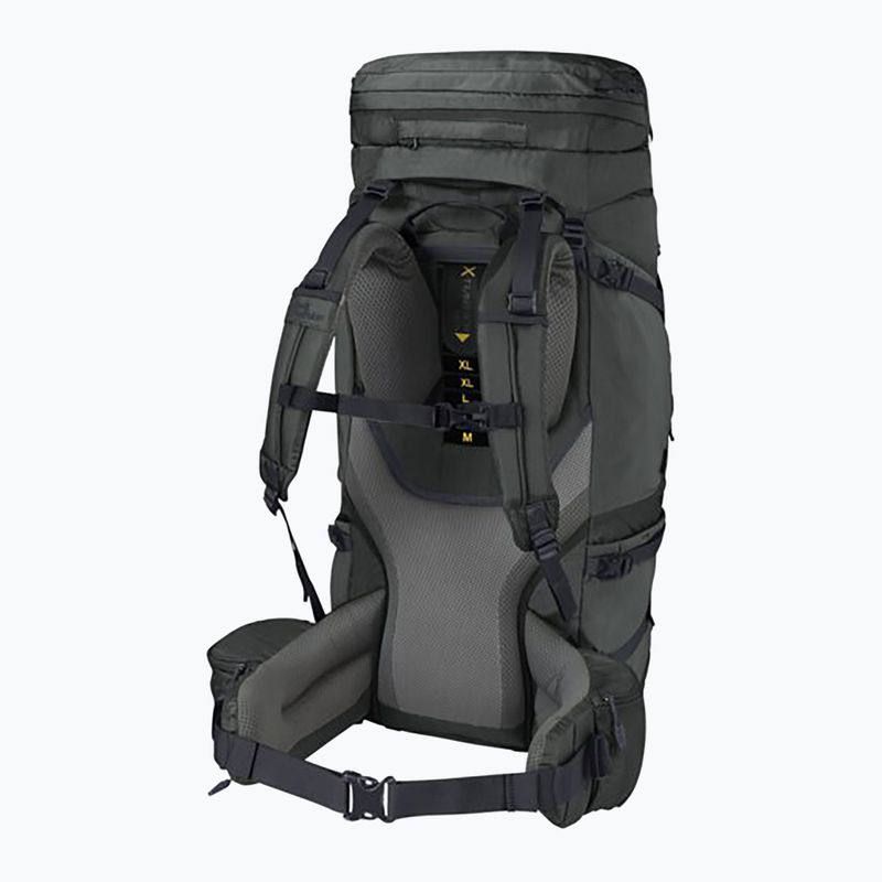 Ανδρικό σακίδιο πεζοπορίας Jack Wolfskin Denali 75+10 l slate green 2