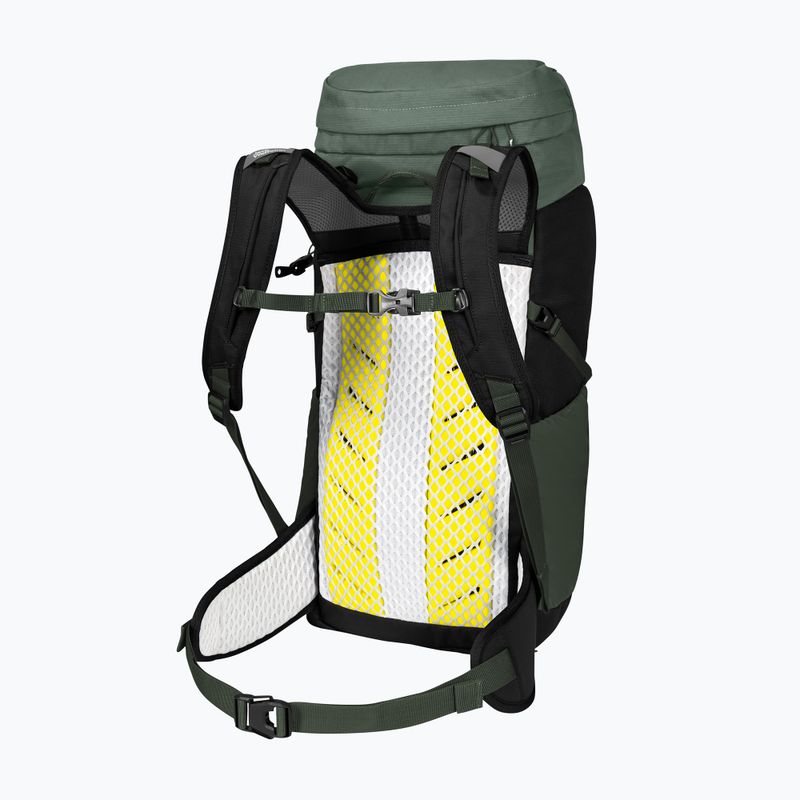 Jack Wolfskin Peak Hiker 28 l hedge πράσινο παιδικό σακίδιο πεζοπορίας 2