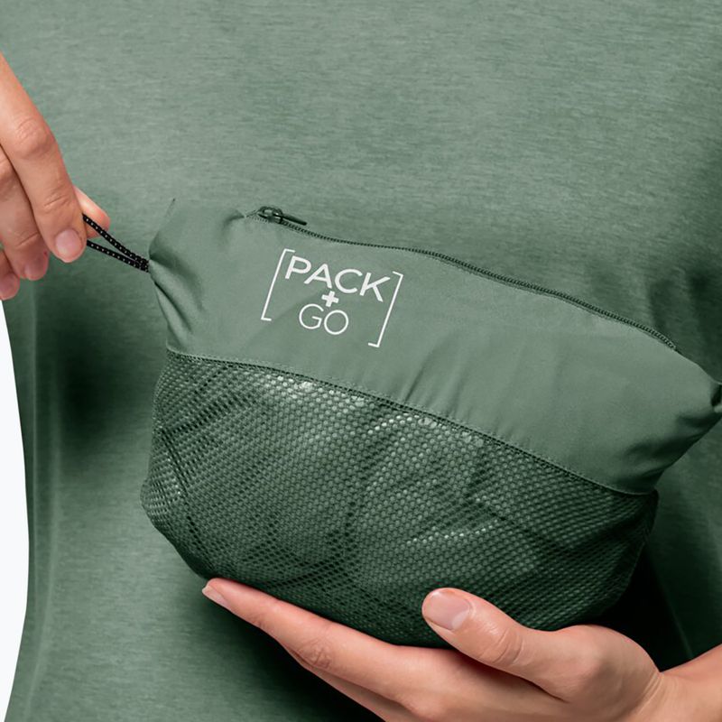 Γυναικείο Jack Wolfskin Pack & Go Shell μπουφάν βροχής πράσινο 1111514_4151_005 6