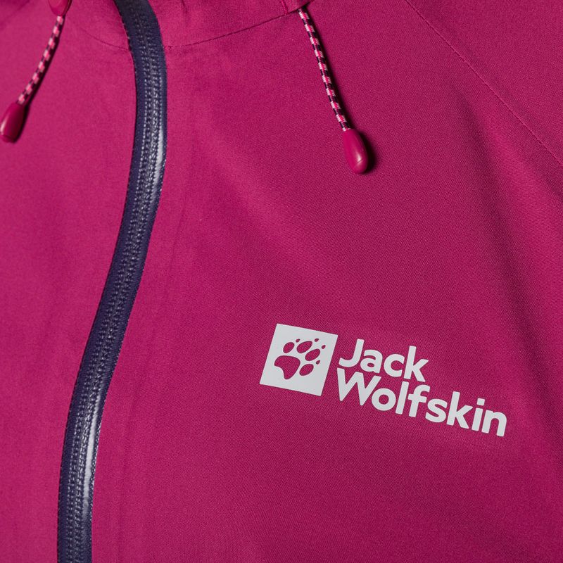 Jack Wolfskin γυναικείο μπουφάν βροχής Highest Peak κόκκινο 1115121_2198_003 8