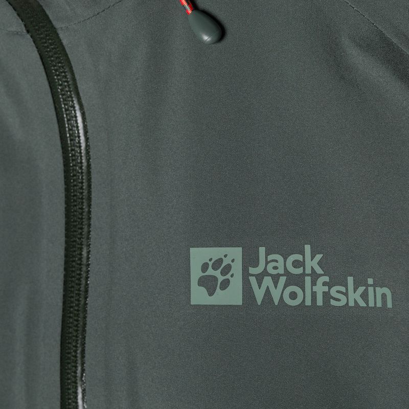 Jack Wolfskin Highest Peak γυναικείο μπουφάν βροχής πράσινο 1115121_4136_001 8