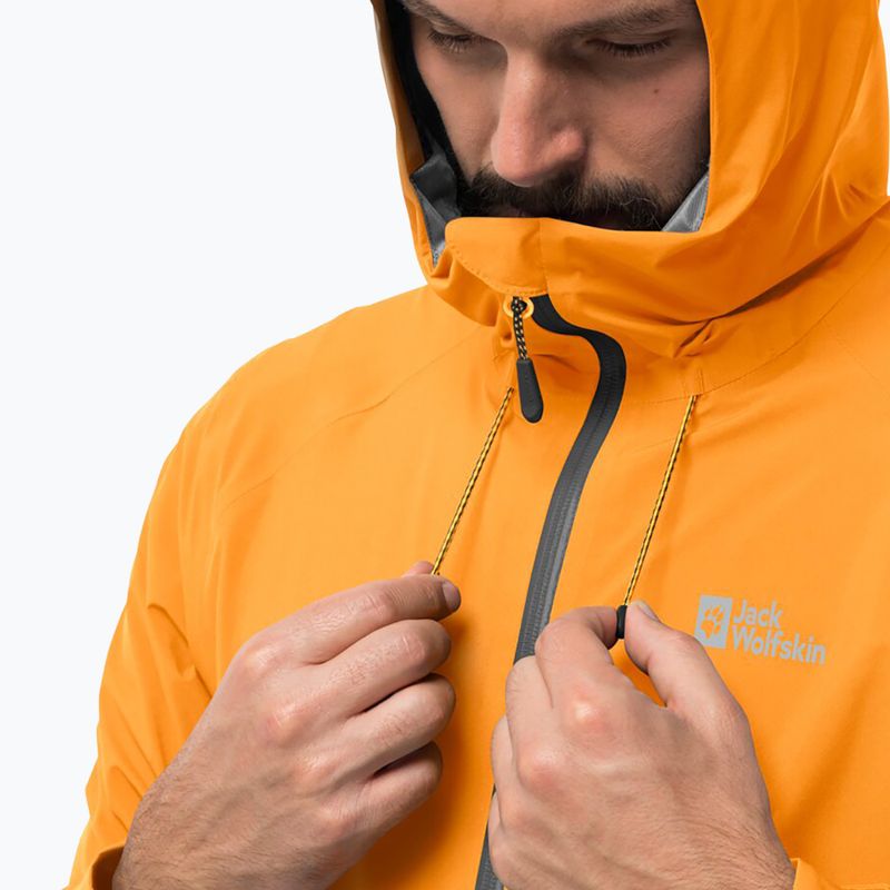 Jack Wolfskin ανδρικό μπουφάν βροχής Highest Peak πορτοκαλί 1115131_3087_005 3