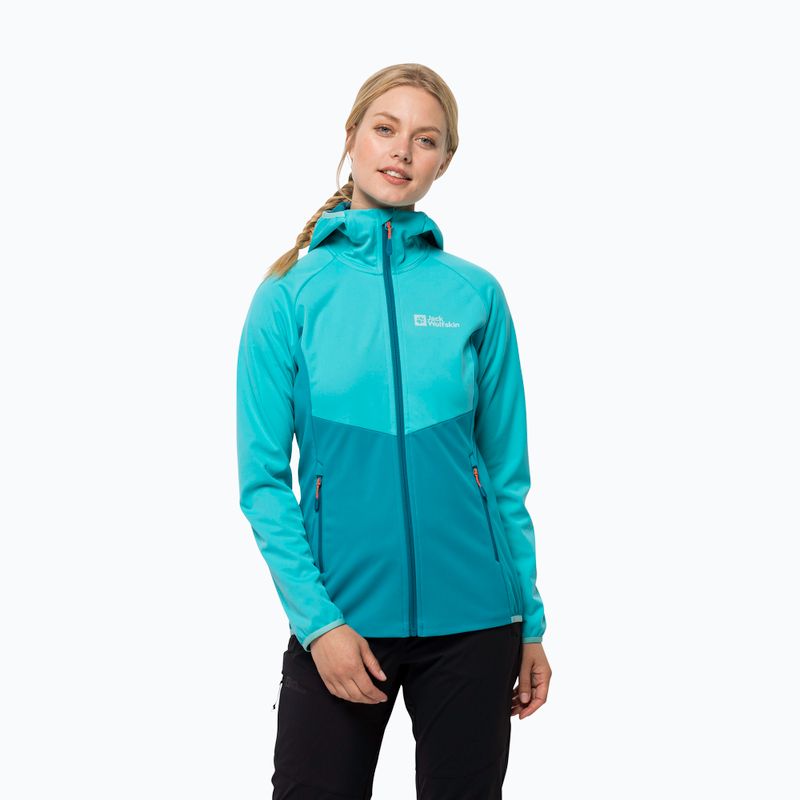 Jack Wolfskin γυναικείο μπουφάν Go Hike Softshell μπλε 1306862