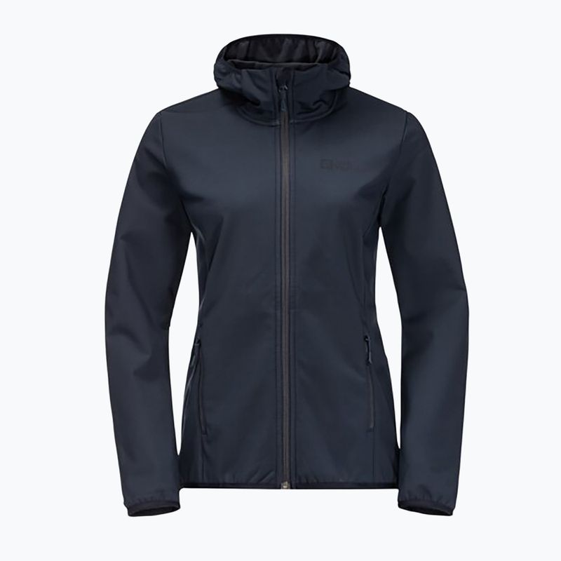 Γυναικείο softshell μπουφάν Jack Wolfskin Bornberg Hoody navy blue 1307691 7