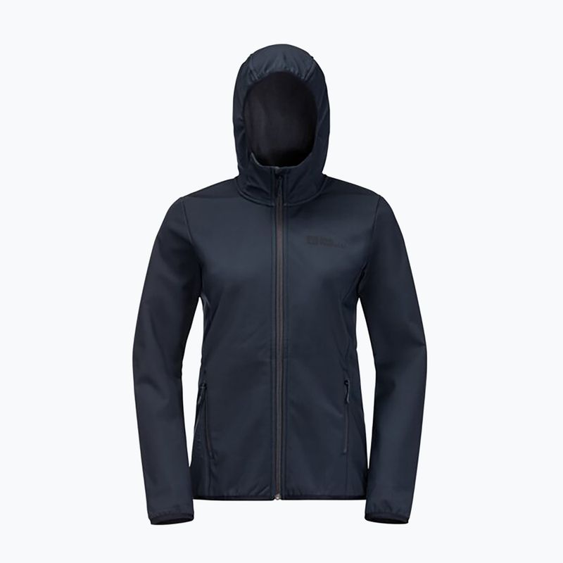 Γυναικείο softshell μπουφάν Jack Wolfskin Bornberg Hoody navy blue 1307691 8