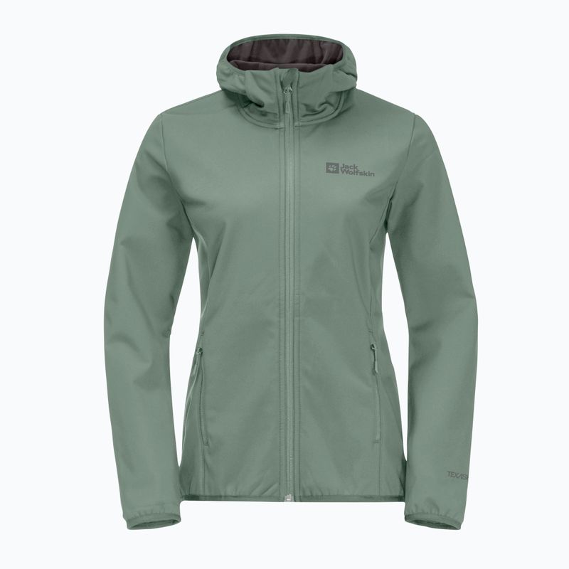 Γυναικείο softshell μπουφάν Jack Wolfskin Bornberg Hoody πράσινο 1307691 4