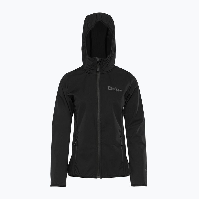 Jack Wolfskin Bornberg Hoody γυναικείο softshell μπουφάν μαύρο 1307691 4