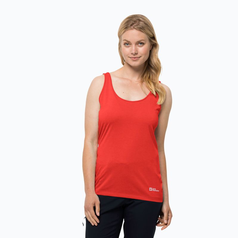 Jack Wolfskin γυναικείο trekking t-shirt Pack & Go Tank πορτοκαλί 1807283