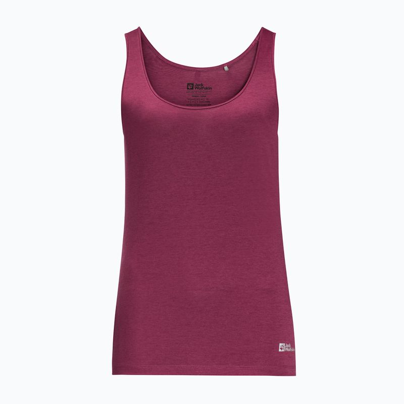 Jack Wolfskin γυναικείο trekking t-shirt Pack & Go Tank κόκκινο 1807283 3