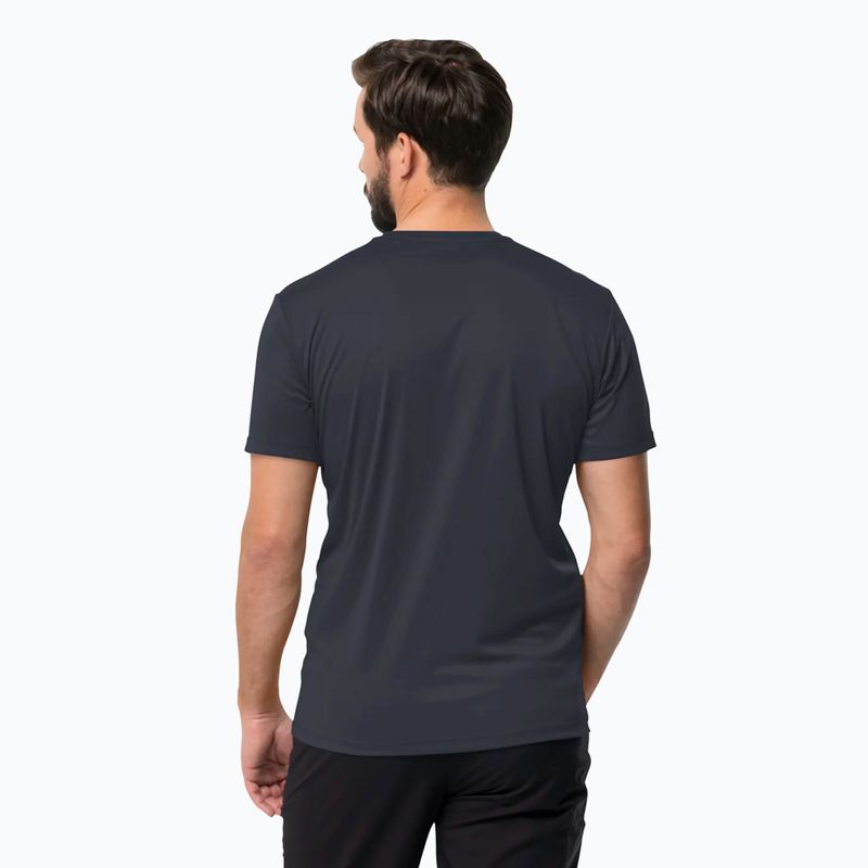 Jack Wolfskin ανδρικό trekking T-shirt Tech nigdht blue 2