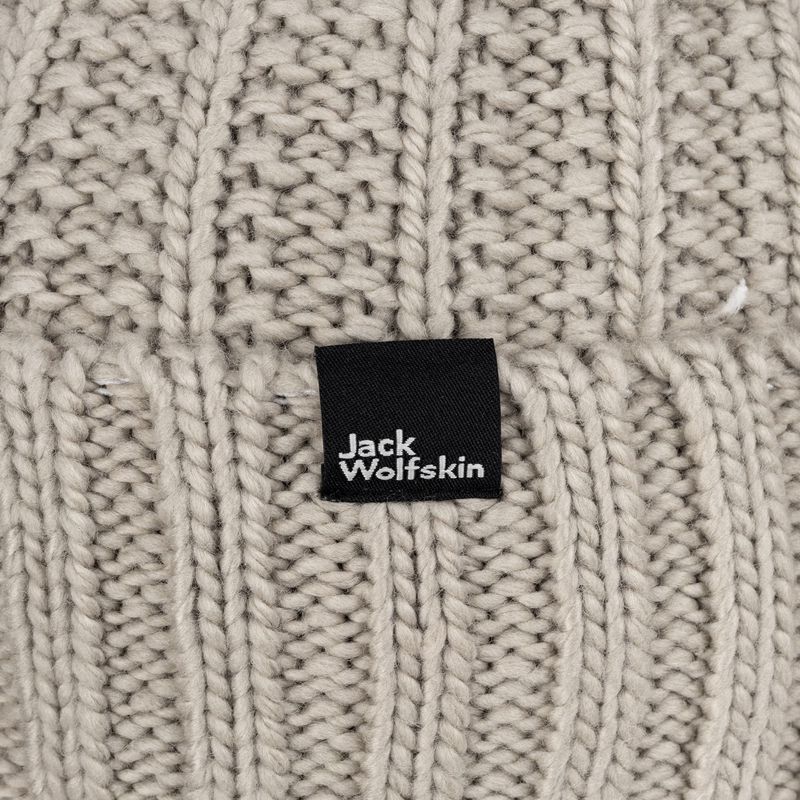 Γυναικείος χειμερινός σκούφος Jack Wolfskin Highloft Knit Beanie dusty grey 4