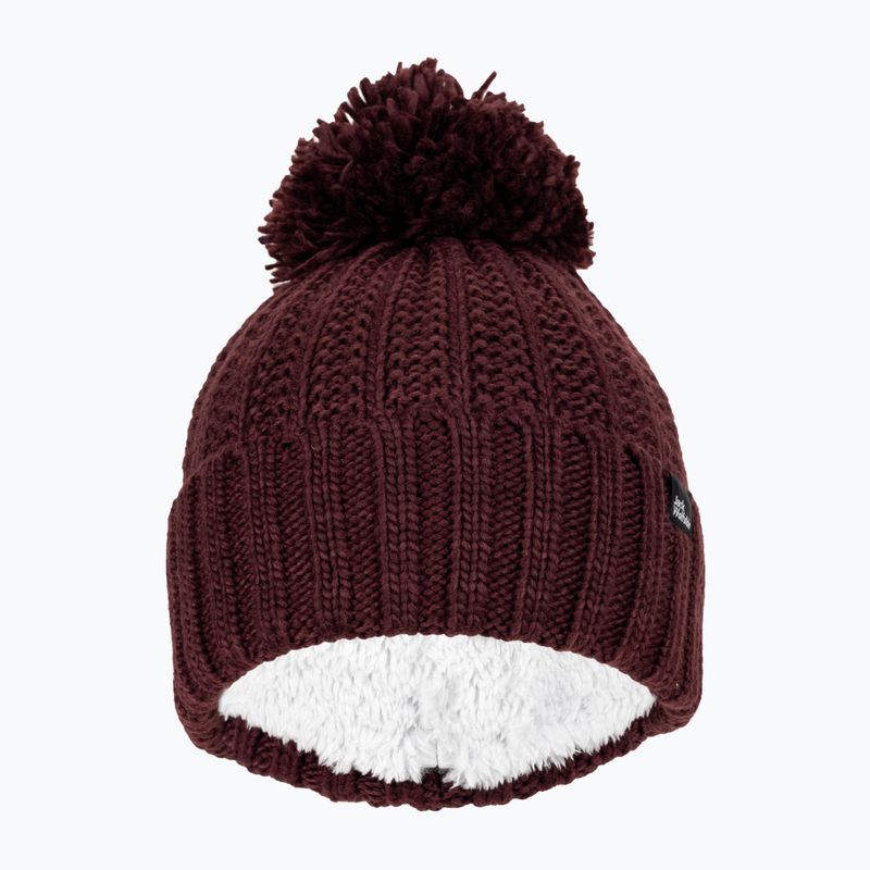 Γυναικείος χειμερινός σκούφος Jack Wolfskin Highloft Knit Beanie boysenberry 2