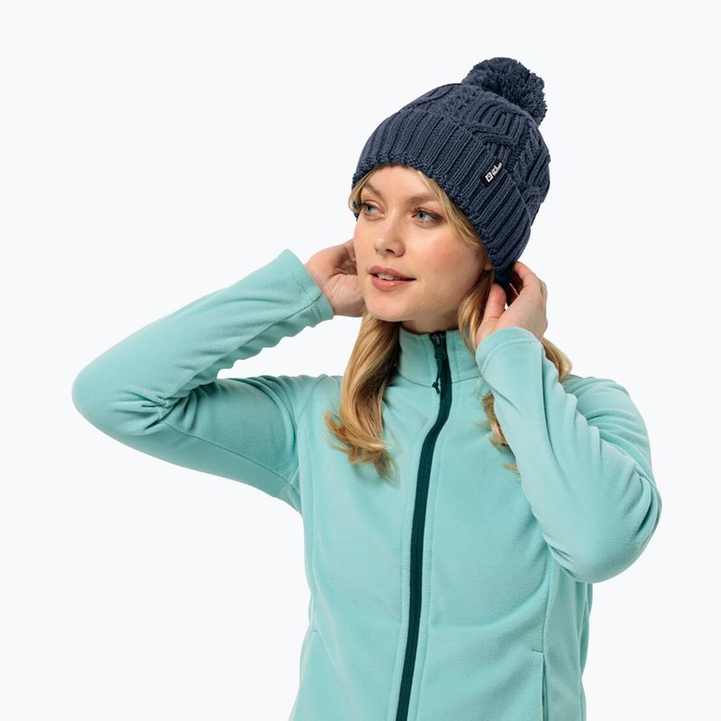 Χειμωνιάτικο σκουφάκι Jack Wolfskin Pompom night blue 2