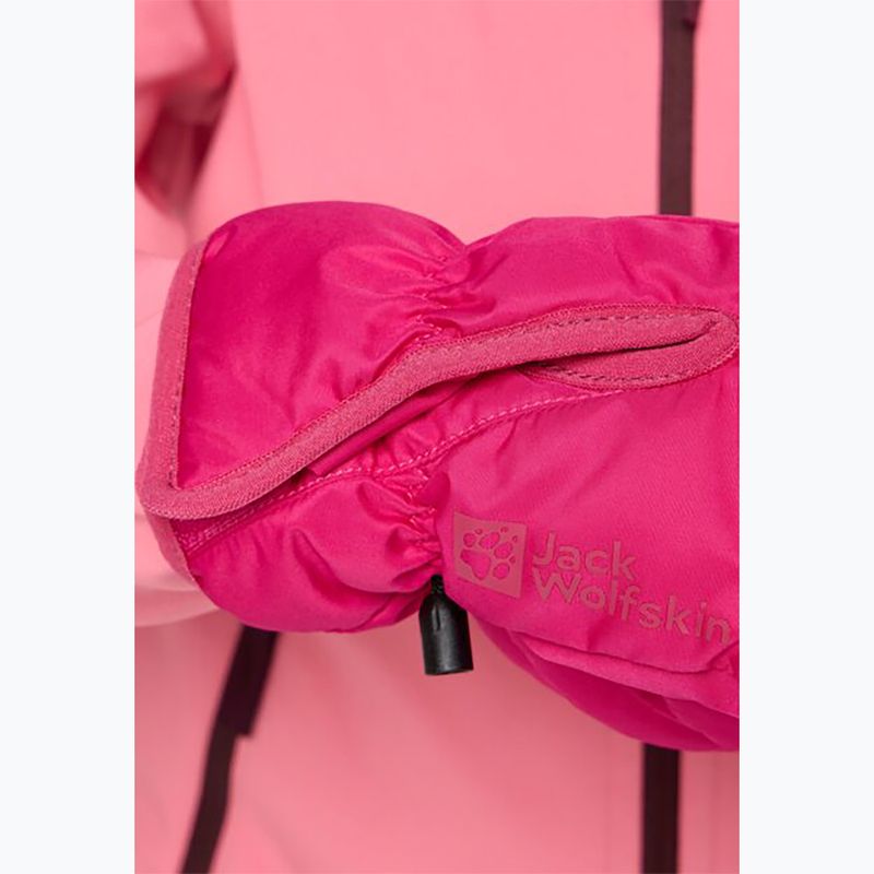 Παιδικά γάντια πεζοπορίας Jack Wolfskin Easy Entry dark fuchsia 3