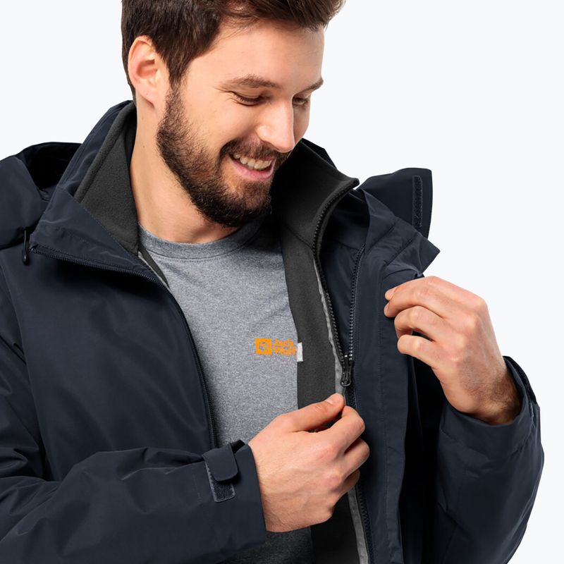 Jack Wolfskin ανδρικό fleece μπουφάν Winterstein Fz night blue 3