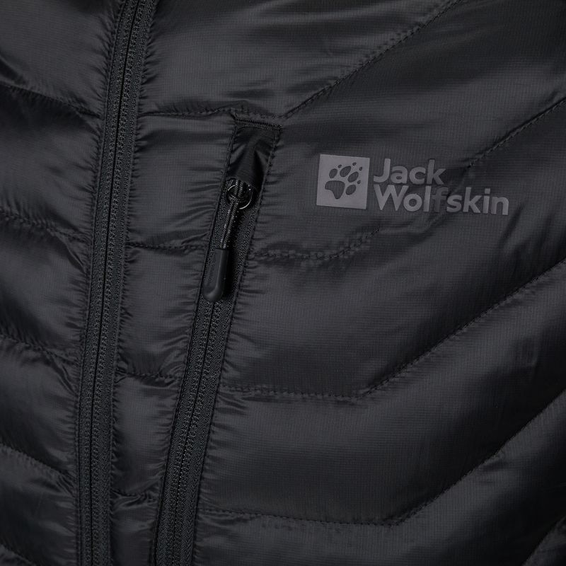 Jack Wolfskin Routeburn Pro Ins ανδρικό πουπουλένιο μπουφάν μαύρο 8