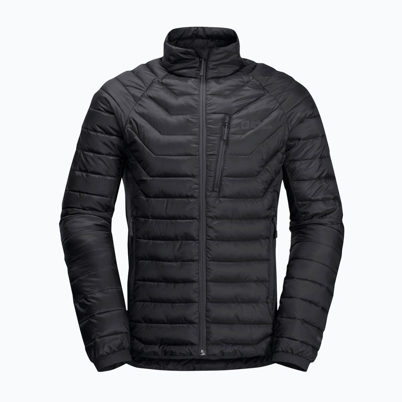 Jack Wolfskin Routeburn Pro Ins ανδρικό πουπουλένιο μπουφάν μαύρο 11