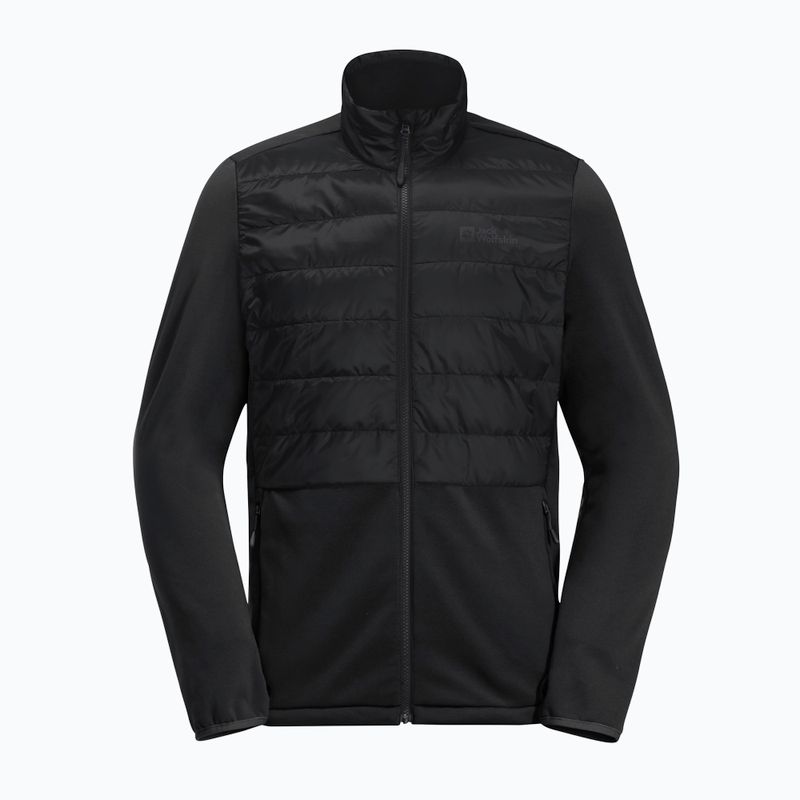 Jack Wolfskin ανδρικό μπουφάν βροχής Feldberg Luntal 3in1 μαύρο 10