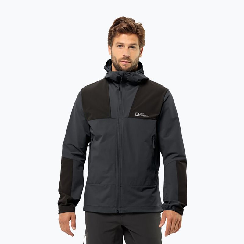 Ανδρικό μπουφάν softshell Jack Wolfskin Andur phantom