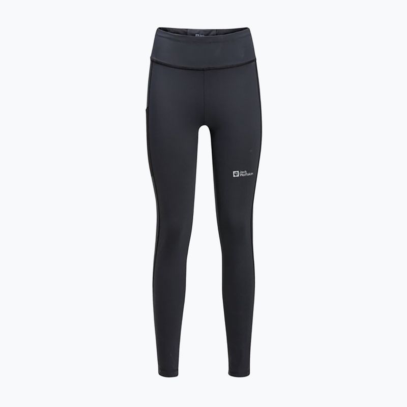 Jack Wolfskin γυναικείο παντελόνι πεζοπορίας Klintal Tights μαύρο 4